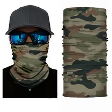 High-Jump Camping Hiking Scarf Men's Bandana Polyester Bandana Dust Proof Outdoor Hiking Cycling Bandana Camouflage Face Mask