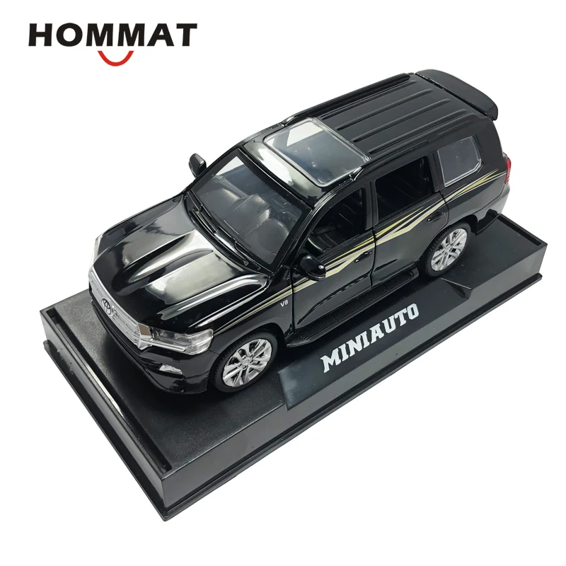 Hommate 1:32 Toyota Land Cruiser SUV металлическая Игрушечная машина из сплава модельные листы-и-игрушки-модели автомобилей Подарочные игрушки для детей мальчиков автомобилей