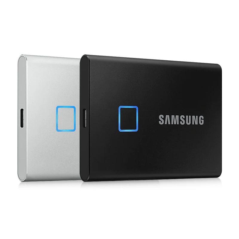 Samsung Portable SSD T7 Touch Interface Solid State Drive 2TB 1TB 500GB Type-C USB3.2 Gen2 External PSSD for PC&Loptop