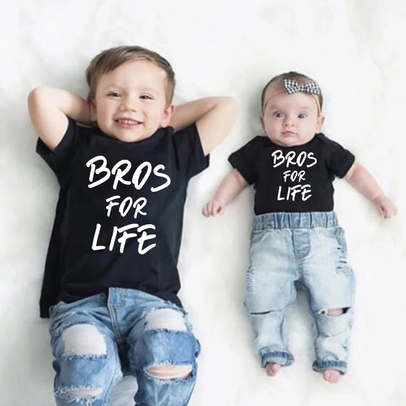 Brother Sibling Shirts Big Brother Little Brother Matching Shirts Bros For Life Shirt Matching Brother Shirts Kleding Jongenskleding Tops & T-shirts T-shirts T-shirts met print Brother Matching Outfits 