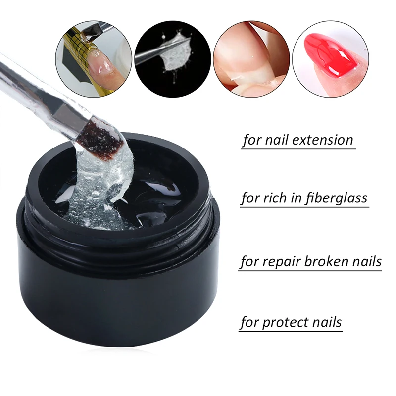 NEW Cracked Nail Repair Gel Strengthen Long Lasting Harmless for UV Acrylic Broken Nails