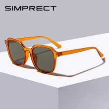 SIMPRECT, квадратные солнцезащитные очки для женщин и мужчин, модные, прозрачная оправа, солнцезащитные очки, брендовые, винтажные, оттенки для женщин, UV400, Gafas