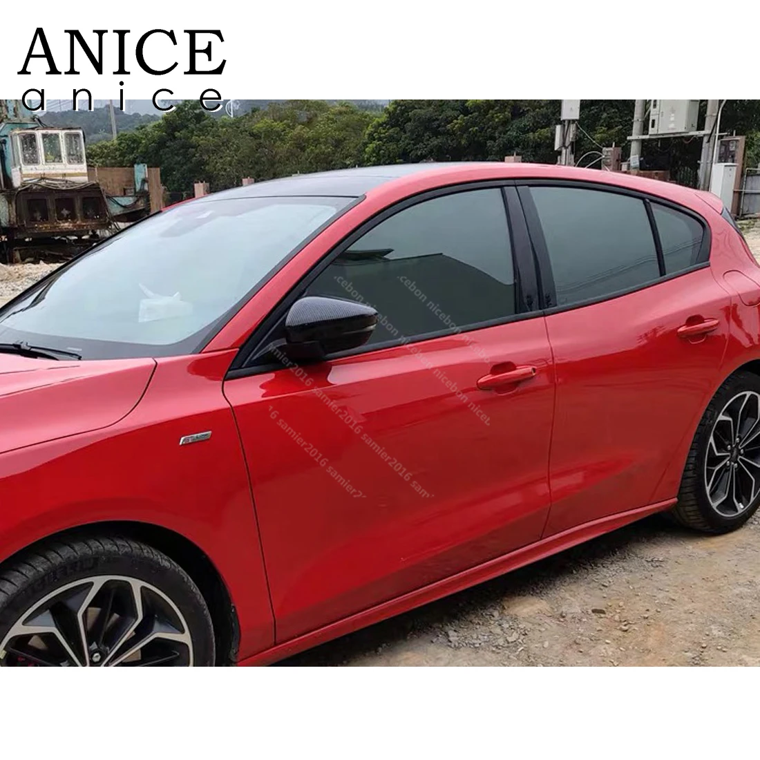 Подходит для ford Focus 2pc углеродного волокна цвет ABS заднего вида чехол для зеркал отделка чашки