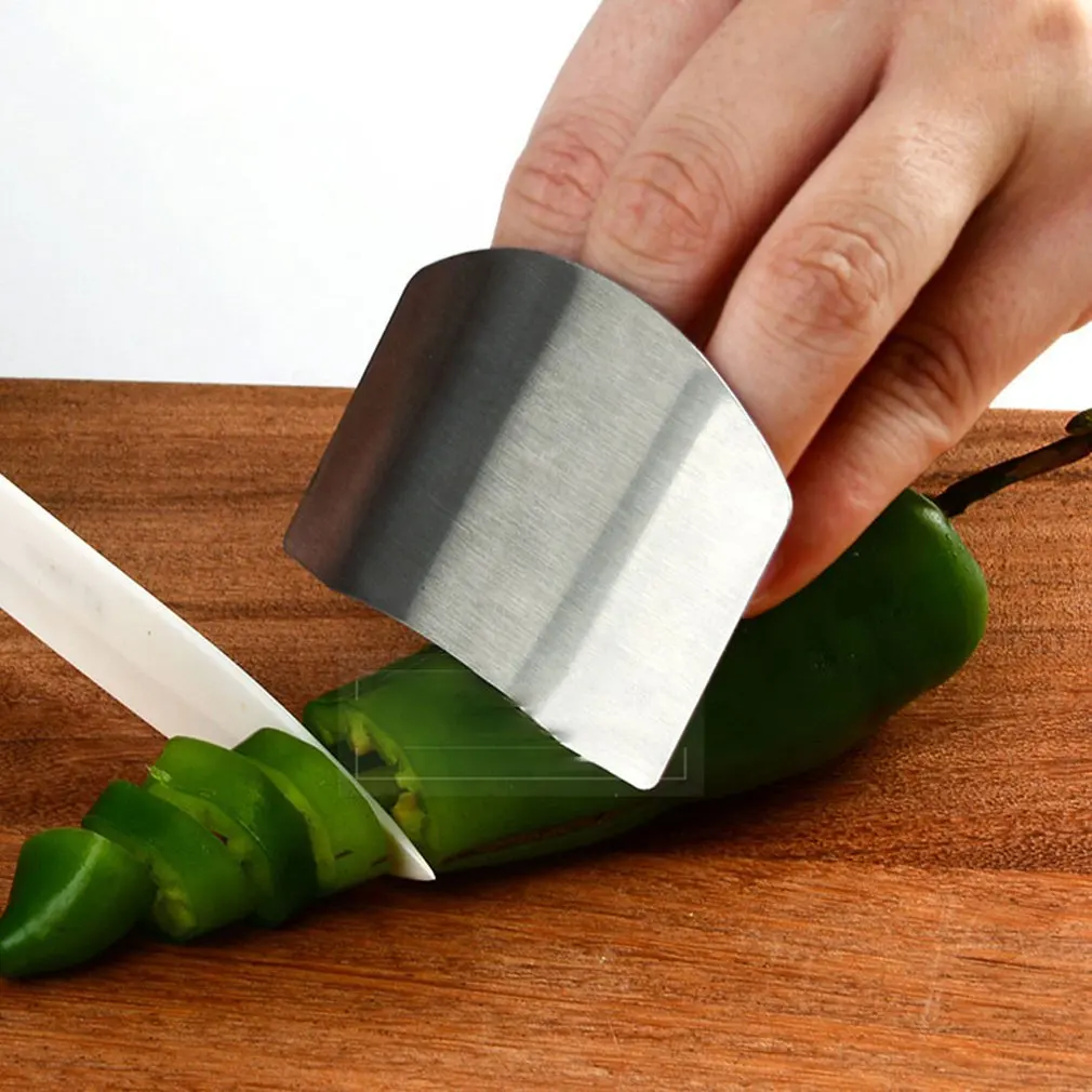 1 шт. нержавеющая сталь палец рука защита палец протектор нож ломтик Chop Безопасный ломтик инструменты для приготовления пищи
