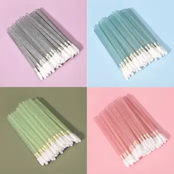 

50pcs Shiny Disposable Eyelash Applicator Wands Curler Brush Set Lips Mascara Eyebrow Spoolers Comb Wands Spoolies Brushes TSLM1
