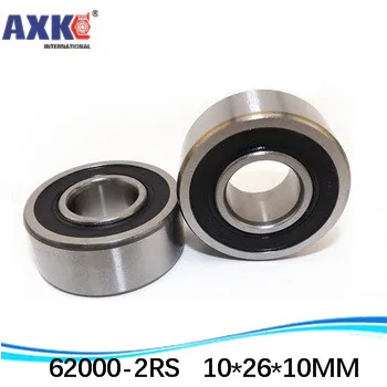 

Special bearings 62000 2RS 62000-2RS 10X26X10 10*26*10mm Double Shielded Deep Ball Bearings Large breadth 62000ZZ