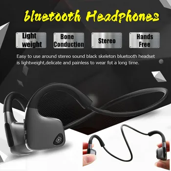 

Original headphones bluetooth 5.0 Bone Conduction Headsets Wireless Sport earphones Handsfree Headsets Support Drop for Shipping