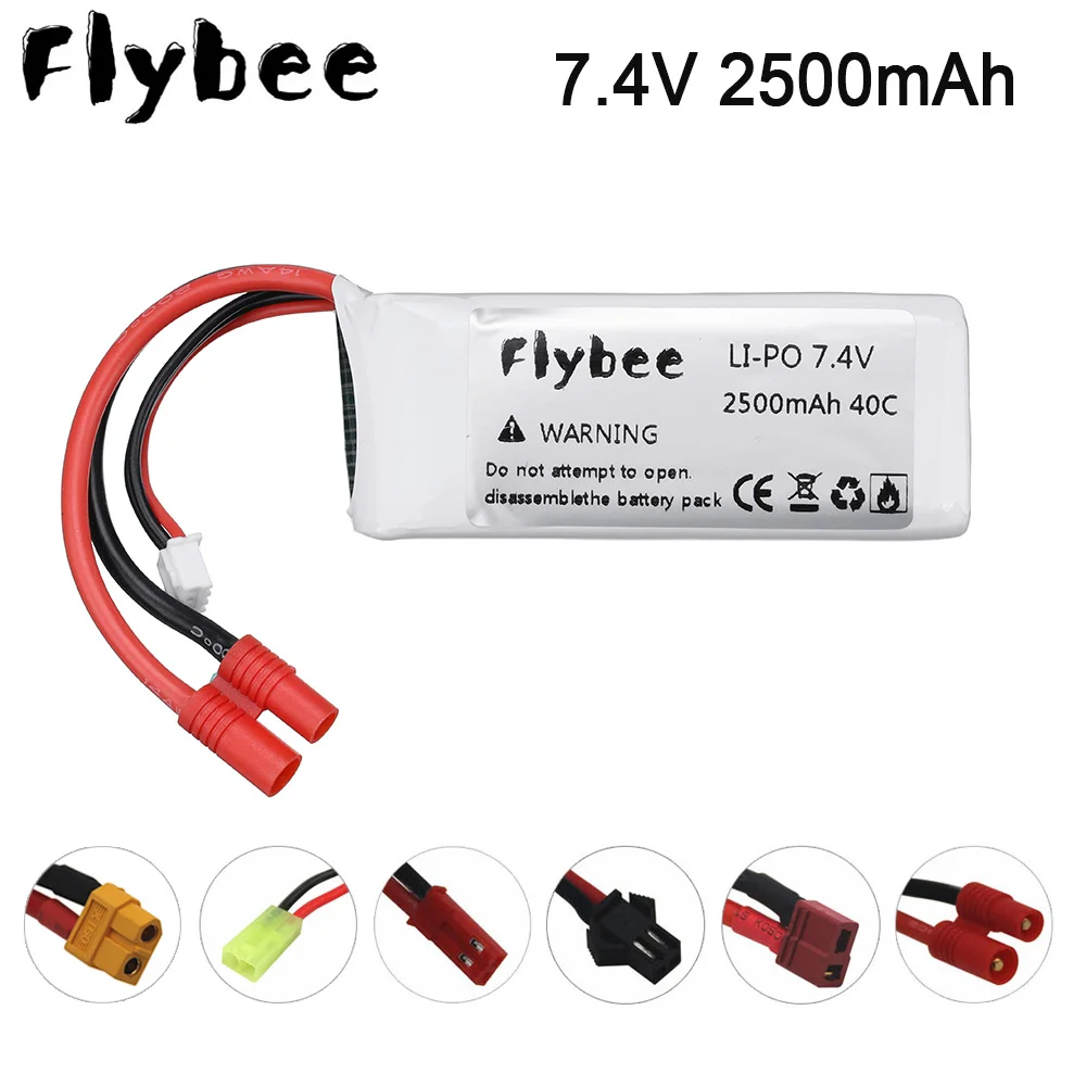 Литий Полимерный Аккумулятор 7 4 в 2500 мАч 40c для Syma X8C X8W X8G X8 RC Quadcopter 12428 12423