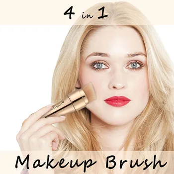 

4 In 1 Makeup Brushes Foundation Eyebrow Shadow Eyeliner Blush Powder Brush Cosmetic Concealer Professional