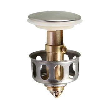 

1PC Universal Wash Basin Bounce Drain Filter 2 in 1 Shower Floor Sink Drain Vanity Stopper Bathtub Bathroom Accessories