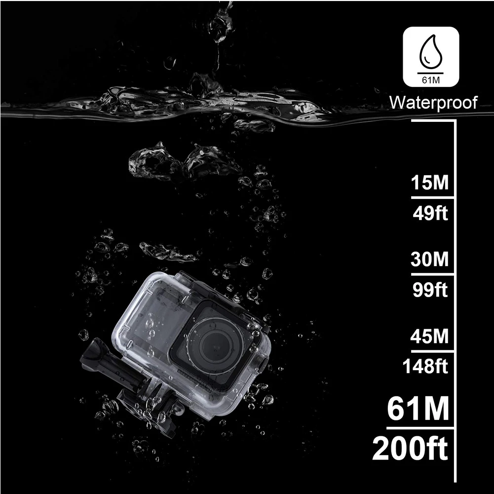 Водонепроницаемый корпус профессиональная подводная фотография Аксессуары Сменный Чехол для Камеры защитный чехол для DJI Osmo Action