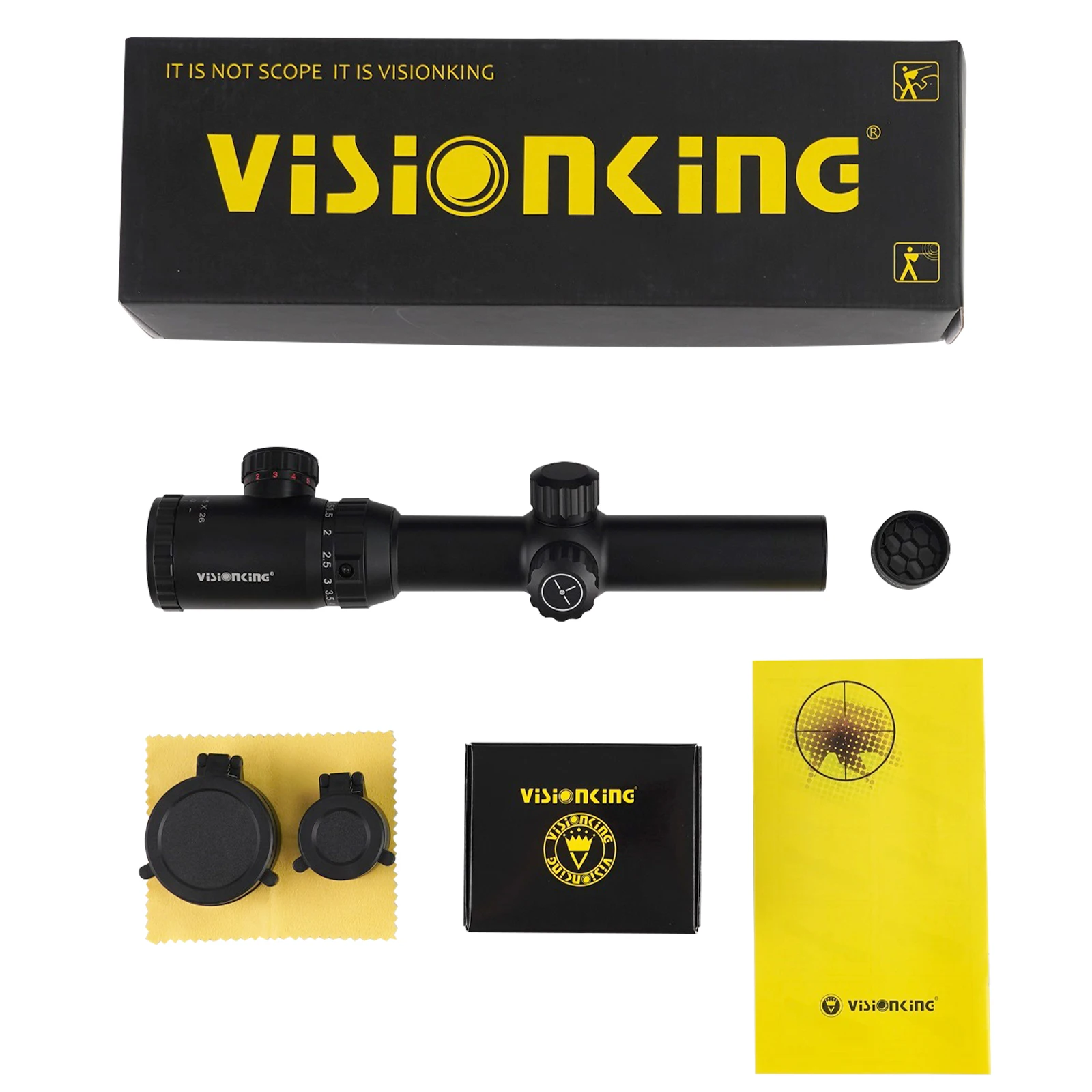 Visionking 1.25-5x26 Riflescopes Hunting Long Range 30mm Tube