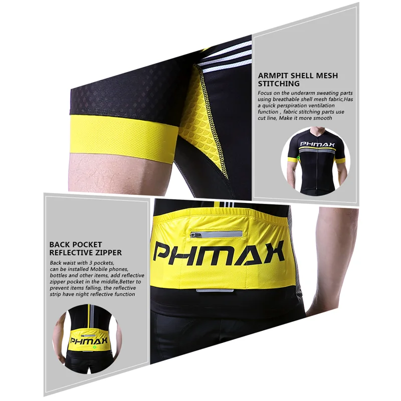 PHMAX Pro велосипедная майка летняя MTB велосипедная Одежда для велоспорта Ropa Bicicleta Maillot Ciclismo