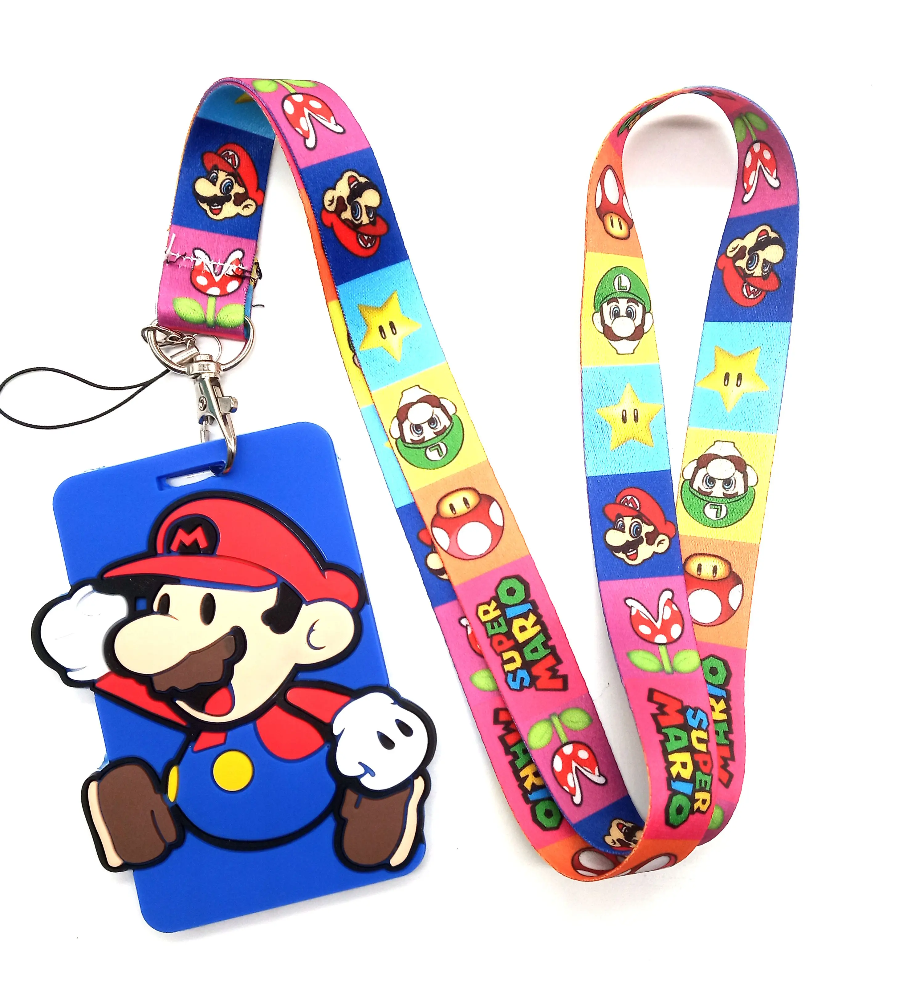 Новинка 1 шт. мультяшный ремень на шею с Супер Марио держатель для значка веревка