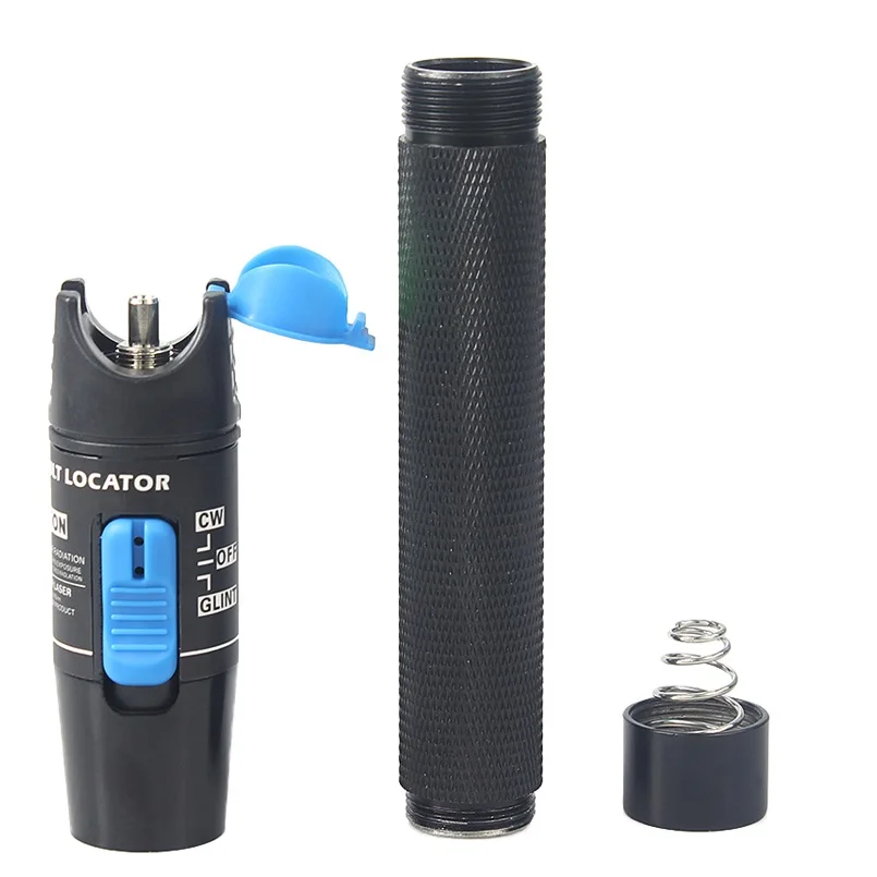 30MW FTTH Fiber Optic Tester Pen Type Red Laser Optical Fiber Light 10KM Visual Fault Locator Optical Cable Tester 5-30MW Range