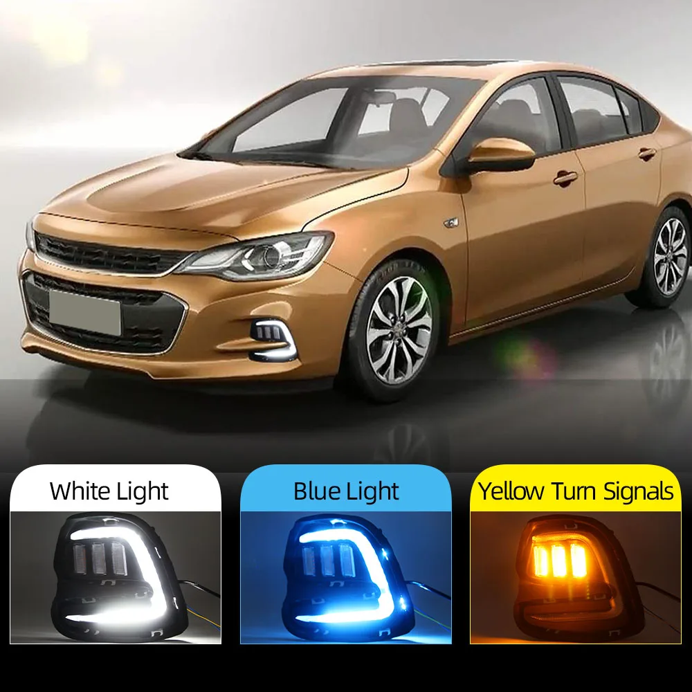 Автомобильная проблесковая 2 шт. светодиодный дневные ходовые огни для Chevrolet Cavalier