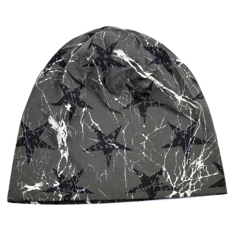 New Arrival Cotton Polyester Autumn Winter Unisex Hip Hop Skullies Beanies Hat Double Layer Casual Headwear Winter Hats For Men - Цвет: HC002-6-Dark gray