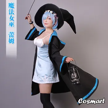 

Anime Re: Life a Different World from Zero Rem Emilia Fairy tale magic witch Cosplay Costume Halloween Costume For Women New Fre