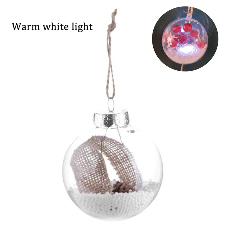 Transparent Christmas Decoration Ball With Light Unique Christmas