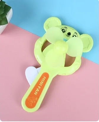 Светло-зеленый Cute Fan Portable Handheld With Rechargeable Built-in Battery USB Port Handy Air Cooling Mini Fan For Smart Home - Цвет: Светло-зеленый