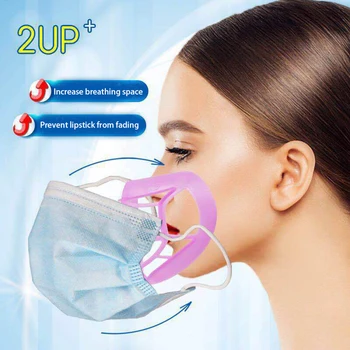 

1pcs Breathable Lipstick Protection Stand Breathable Enhance Breathing Space Increase Nose Protection 3D Mask Bracket Holder