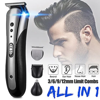 

Professional hair trimmer rechargeable hair clippers for men beard trimer body face hair clipper haircut cordless corded machine