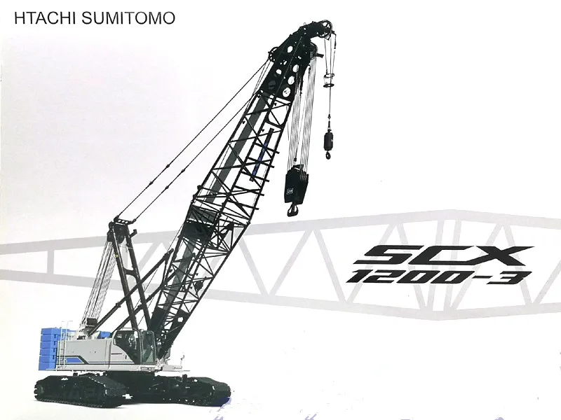 Коллекционная модель из сплава подарок 1:50 весы HITACHI SUMITOMO SCX1200-3 гусеничный кран