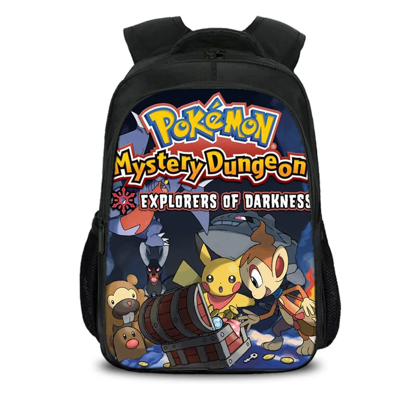Аниме Рюкзак Pokemon Карманный Монстр школьная сумка Ash Пикачу школьные рюкзаки для девушек мальчиков рюкзак для переноски детей Детский рюкзак для книг