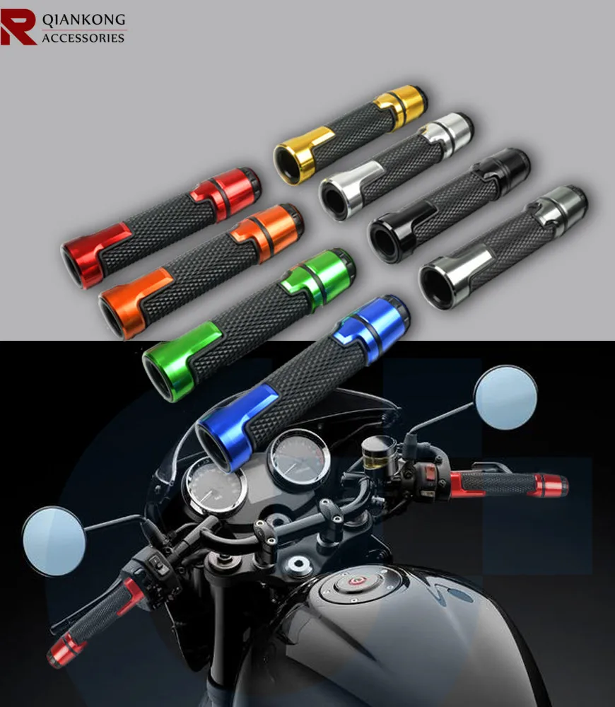 7/" мотоцикл Ручка Бар крышки/руль ручки CNC 22 мм Универсальный уличные и гоночные мото гоночное сцепление для HONDA VTR1000F