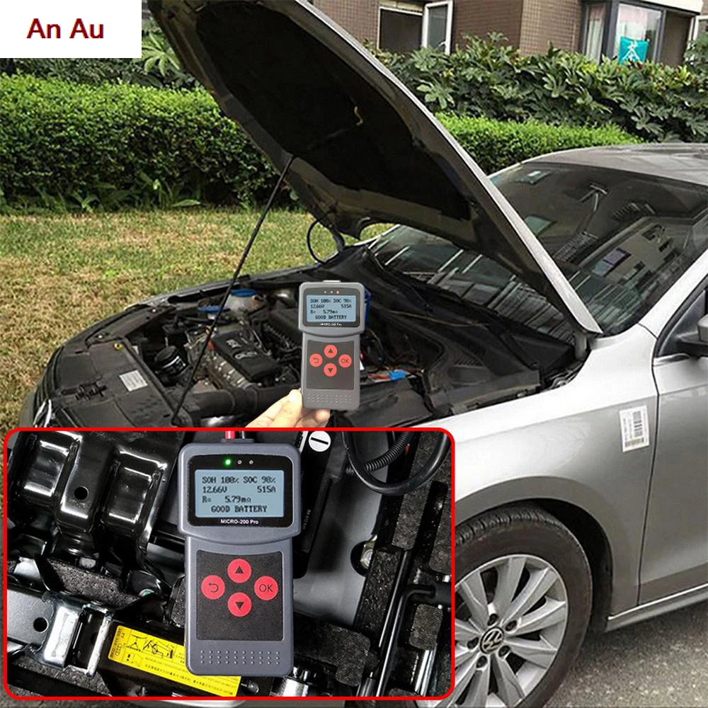 Устройство для проверки автомобильных аккумуляторов MICRO 200 PRO 12 В 24 многоязычный