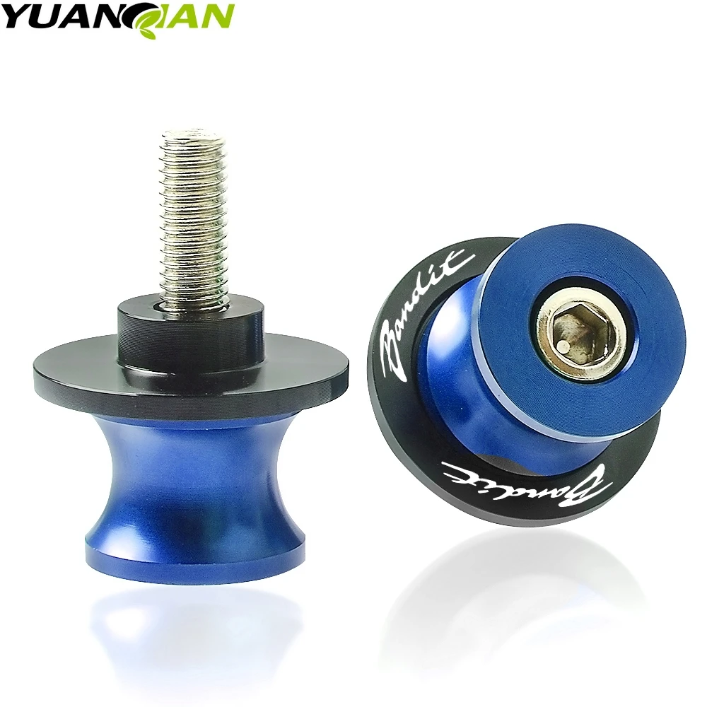 8mm Blue Для SUZUKI Bandit 1250 250 400 600 600S 650 GSF650 bandit 1200 BANDIT250 8 мм мотоциклетная стойка маятник Катушки слайдер стенд винт - Цвет: 8mm Blue