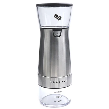 

Electric Handheld Coffee Grinder, Portable Rechargeable Burr Grinder with Adjustable Coarseness Grind Settings