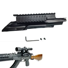 Тактический АК 47 страйкбол приемник верхняя крышка прицела Tri-Rail Picatinny Rifle Weaver Rail Top Scope Mount Охотничьи аксессуары