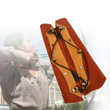 Armguard сильный периметр 24 см коричневый защитная одежда Стрелка Аксессуары стрельба из лука поле лук палец Спорт на открытом воздухе из воловьей кожи