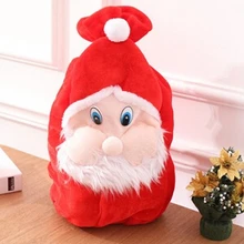 50x30 см Рождественская сумка-мешок на шнурке Подарочная сумка красная мини-сумка