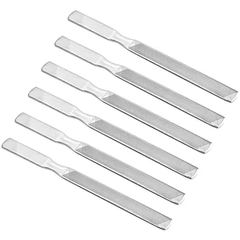 

6pcs Stainless Steel Nail Files Nail Buffer Pedicure Manicure Nail Nail Polish Sanding Strip
