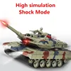 Simulation Smoking RC Battle Tank Crawler Light Remote Control Heavy Machine Tank One Key Smoke Artillery launch Boy Toy Gift 2
