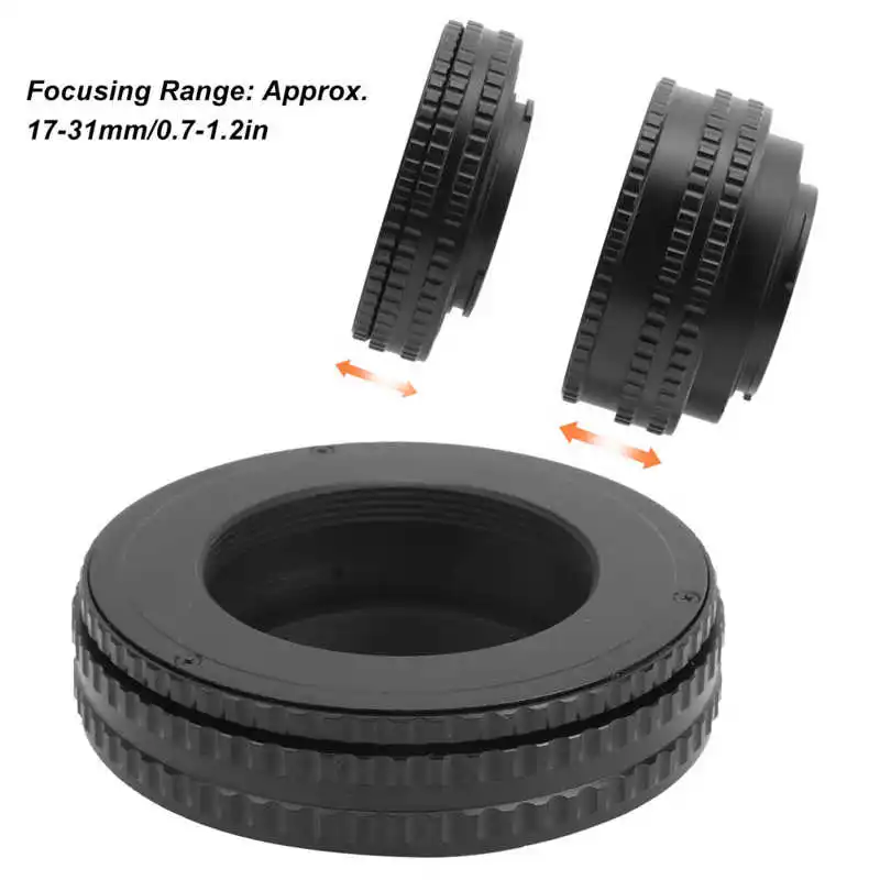 Adapterring für M42-Objektiv montieren M42-NEX 17-31 mm Makro-Helicoid-Adapter Dilwe Linsenadapter aus Aluminiumlegierung NEX-Montage Adapterring für M42-Objektiv montieren M42-NEX 17-31 mm Makro-Helicoid-Adapter Dilwe Linsenadapter aus Aluminiumlegierung NEX-Montage