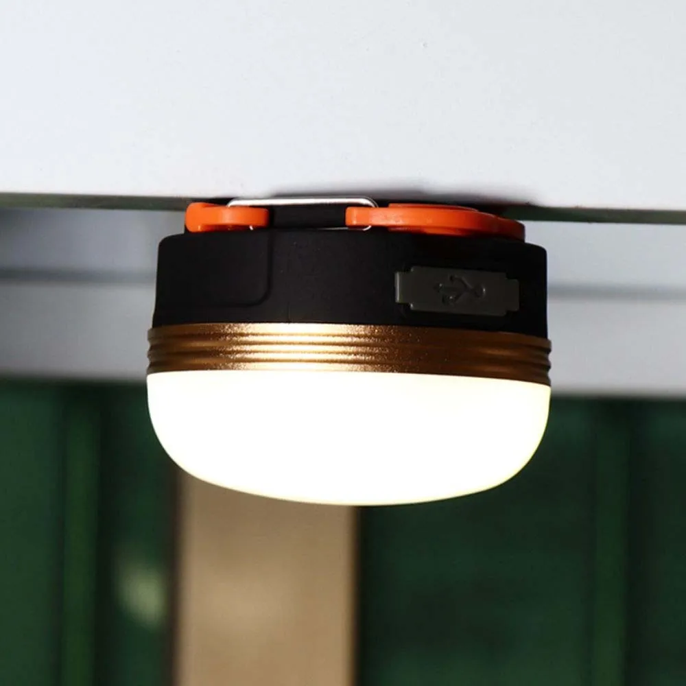 Portable Camping Lights 3LED Mini Lantern Tents Lamp Outdoor Hiking Night Hanging Lamp USB Rechargeable Magnetic LED Night Light 4