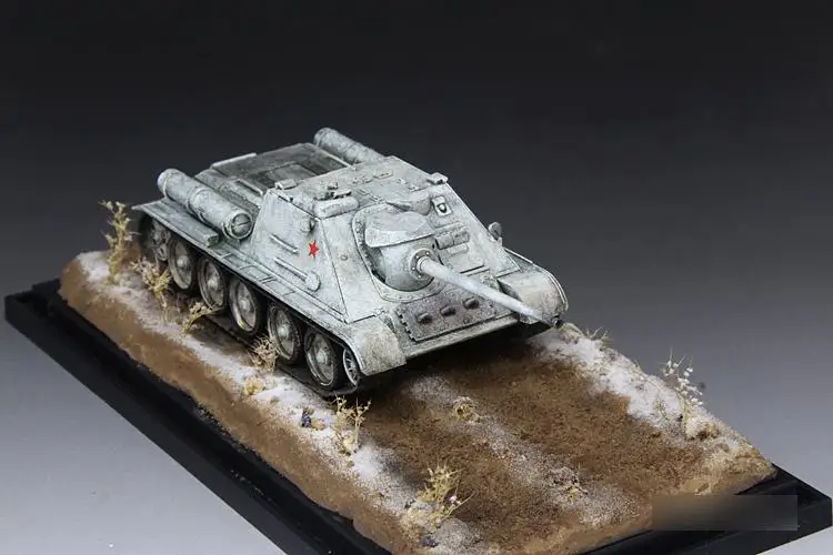 S-MODEL SU-85 зима камуфляж 1/72 Готовая модель танк