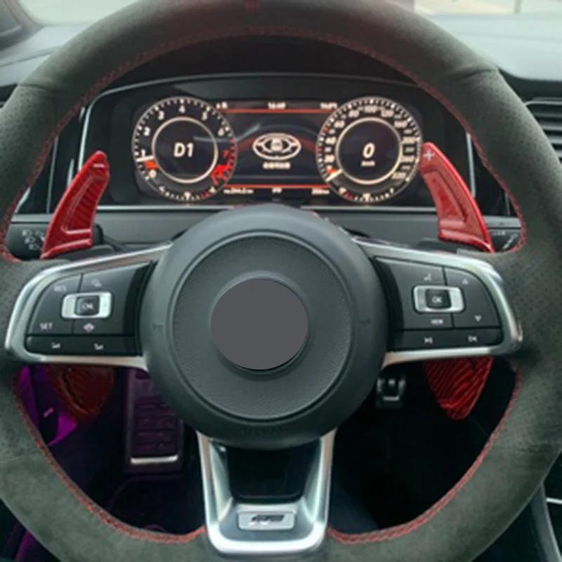 Удлинитель из углеродного волокна переключатели передач для Volkswagen VW GOLF 6 GTI CC R20