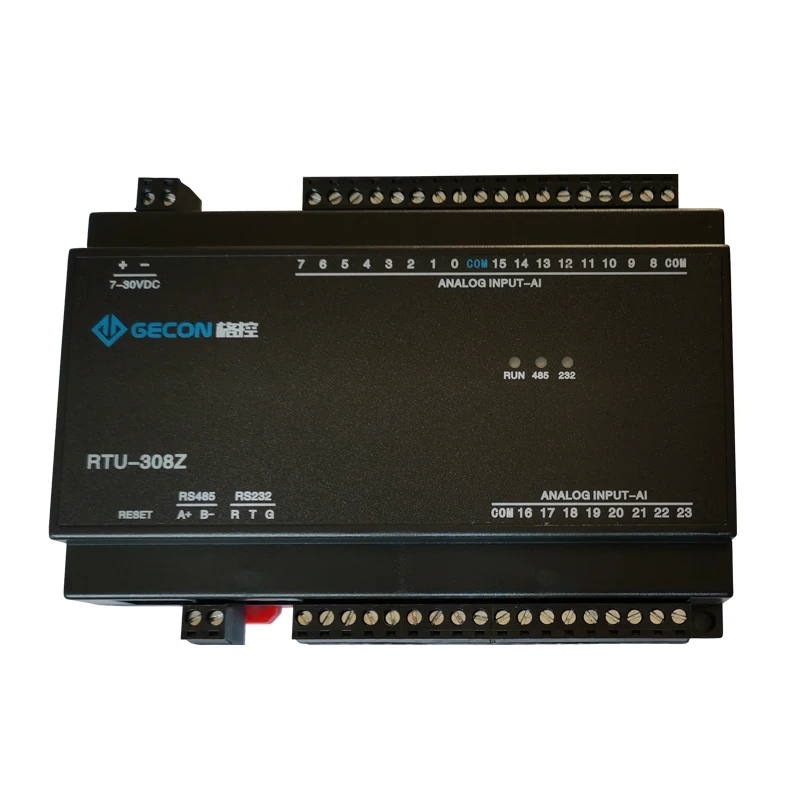 

24-channel AI analog 0-20mA 0-10VADC acquisition Modbus IO module, Modbus RTU protocol, compatible with +485+232