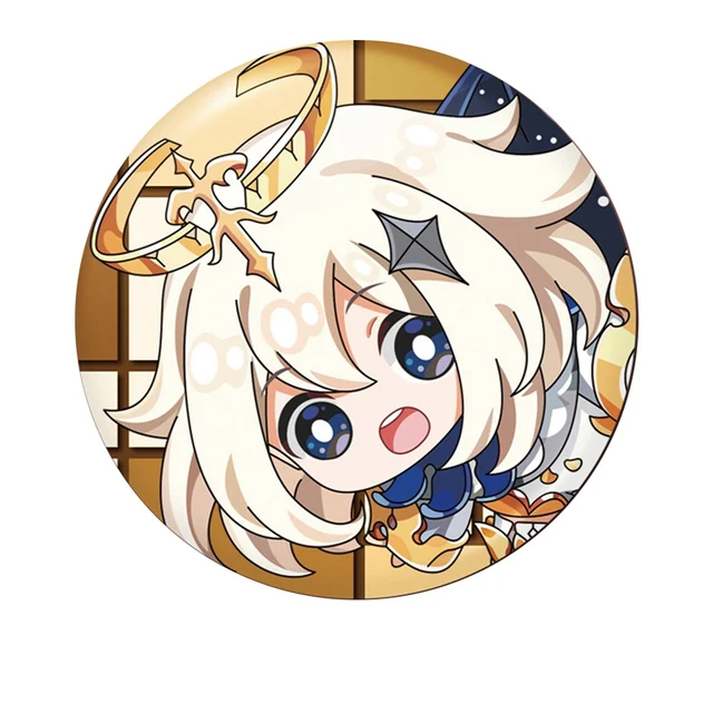 Free Shipping 58mm Online Game Genshin Impact Brooch Pin Cosplay Badge Accessories For Clothes Backpack Decoration Gift 16