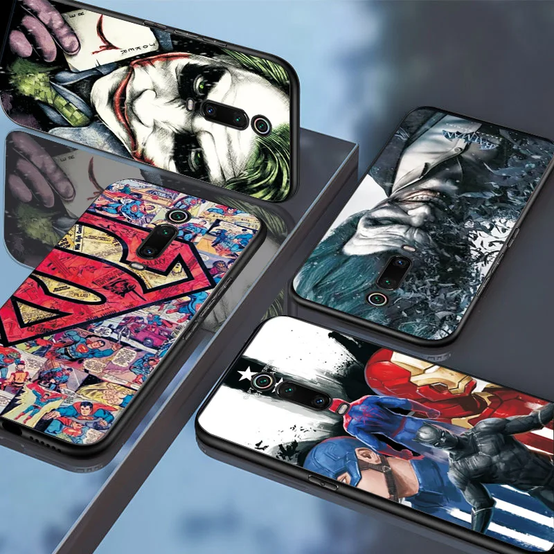 Чехол для Xiaomi mi 9T Pro для Xiaomi mi 8 SE mi 9 SE Marvel Капитан черный чехол ТПУ для Xiaomi mi 5 X M i6X mi A2 mi A1 Pocophone F1