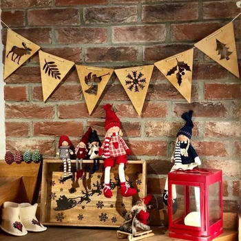 

1pcs Pennant Pendant Wooden Cartoon Animal Banner Pennants Wall Hanging Ornaments Baby Shower Birthday Party Home Decoration