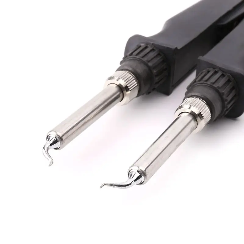 ESD SMD Double Soldering Iron Tweezers Handle Clip Heating Clamp Soldering Station Welding Accessories 902