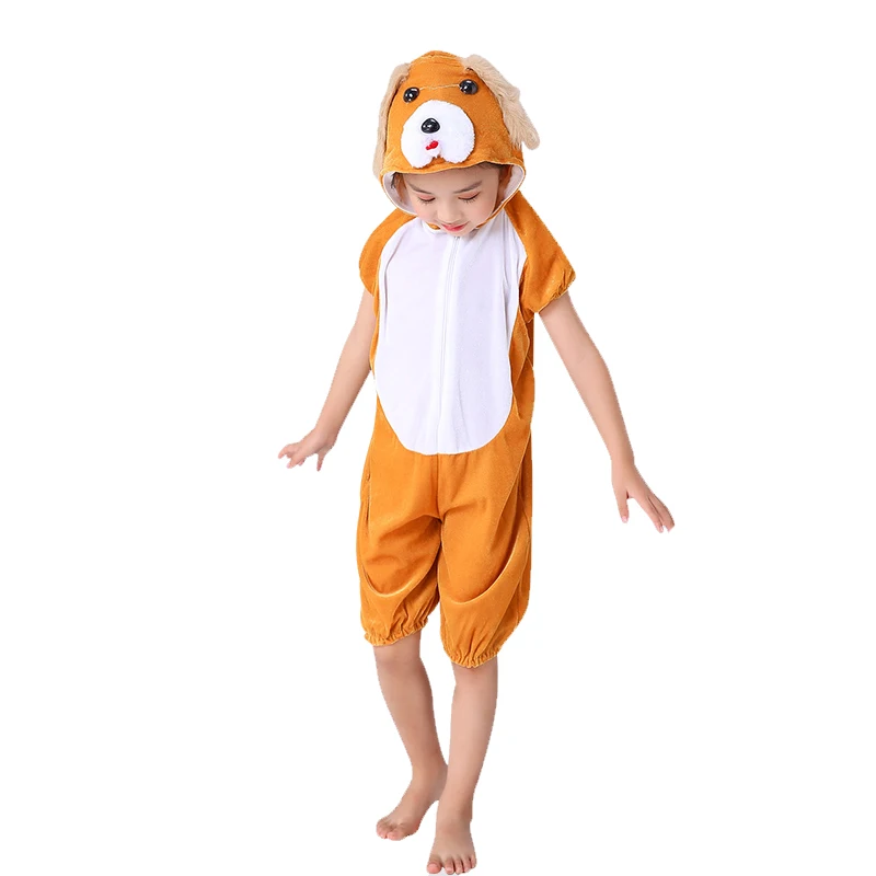 Kids Cartoon Animals Brown Dog Costumes Halloween Cosplay Costume Boy Girl Kindergarten Disfraces Dress Up Role Play Jumpsuit Kids Cartoon Animals Brown Dog Costumes Halloween Cosplay Costume Boy Girl Kindergarten Disfraces Dress Up Role Play Jumpsuit