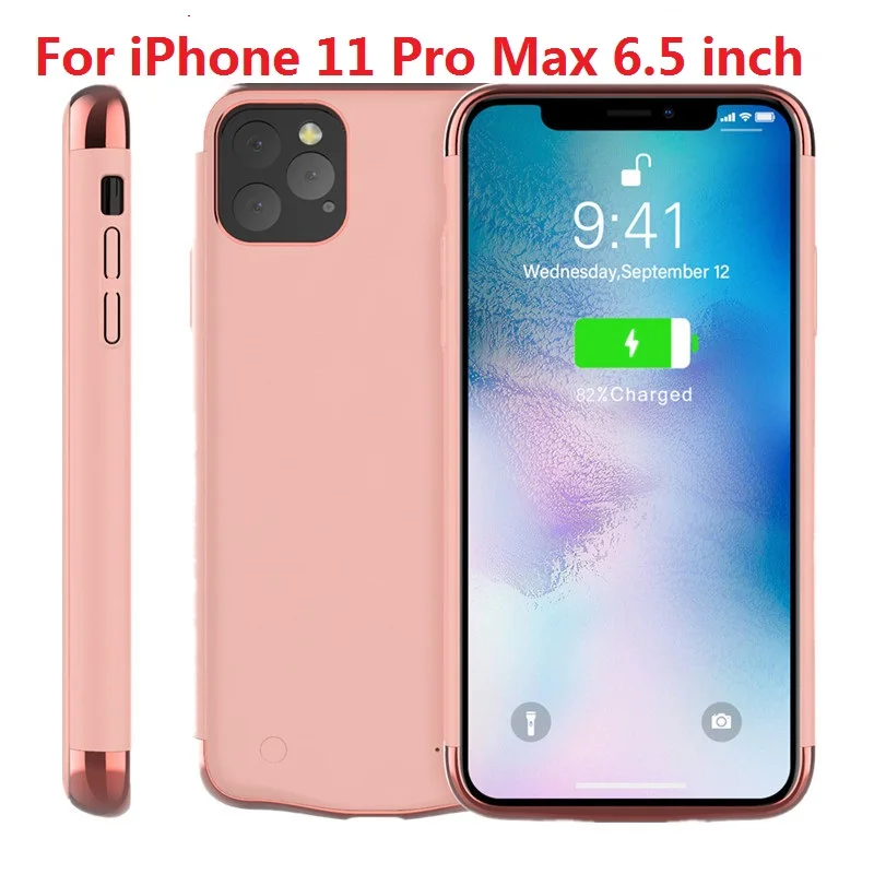 Для iPhone 11 11 Pro Чехол для зарядного устройства 5500 мАч резервный перезаряжаемый чехол для зарядки PowerBank для iPhone 11 Pro Аккумулятор Max Case - Цвет: 11 Pro Max 6.5 inch