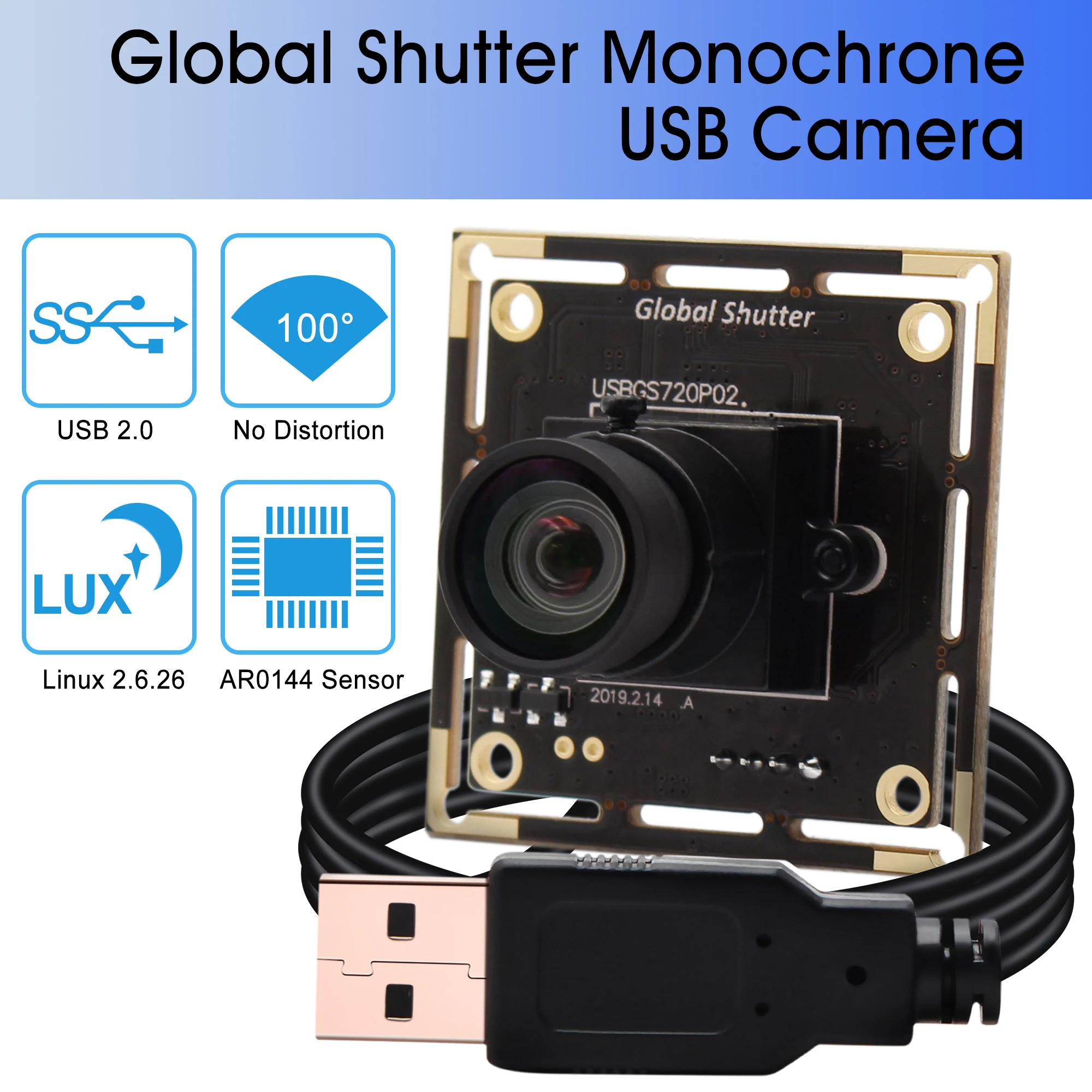 グローバルシャッター-USBカメラモジュール,モノクロWebカメラモジュール,1.0メガリード,高速,60fps,白黒 - AliExpress