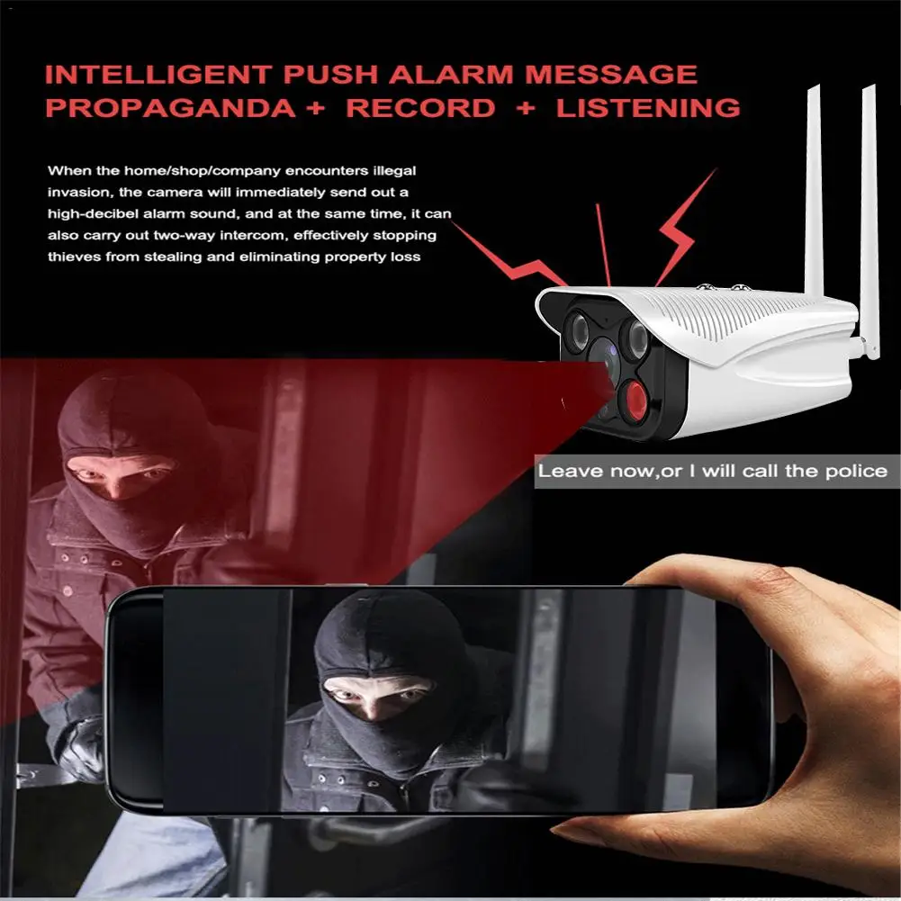 Уличная WiFi ip-камера HD1080P Камера Двойная 2,4G антенна ночного видения полноцветная Водонепроницаемая Домашняя безопасность двухсторонняя радио камера